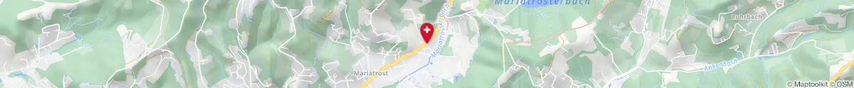 Map representation of the location for Lebenskraft Apotheke in 8044 Graz